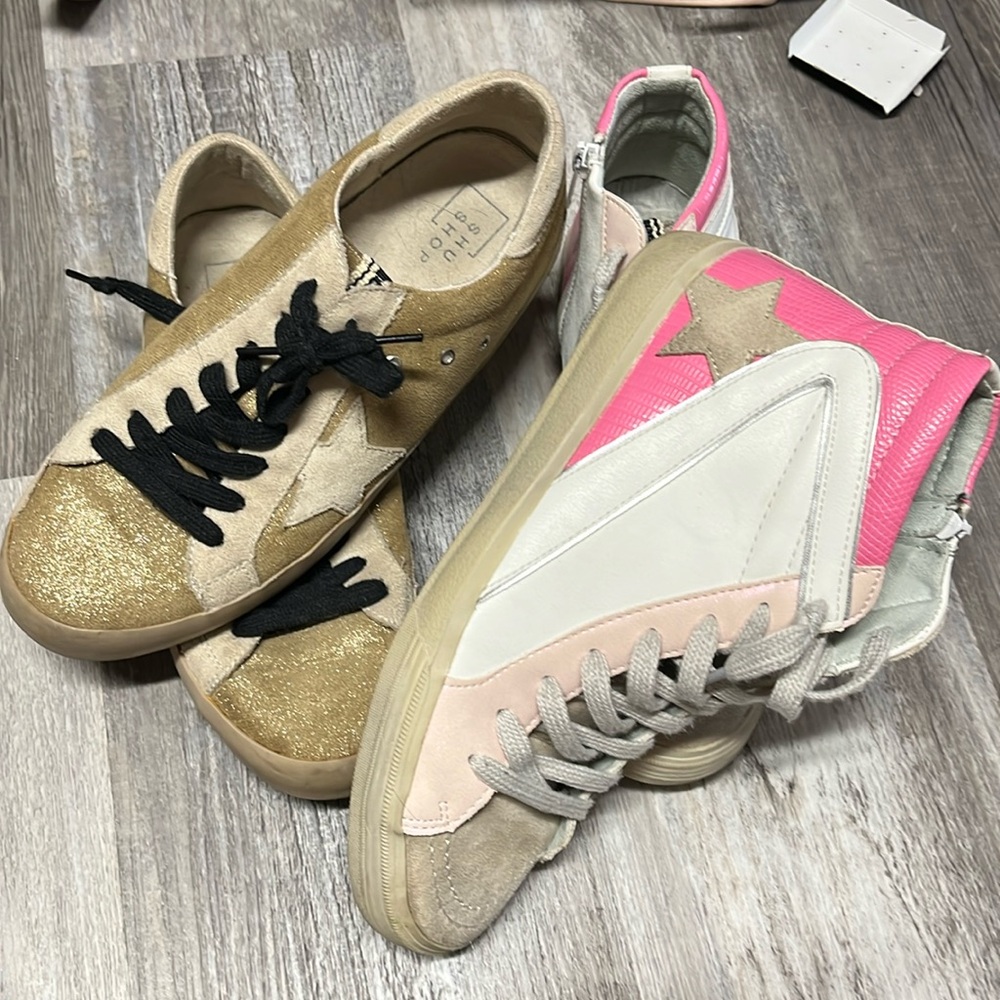 SHUSHOP shoe lot Roxanne & Paloma pink/star/wedge